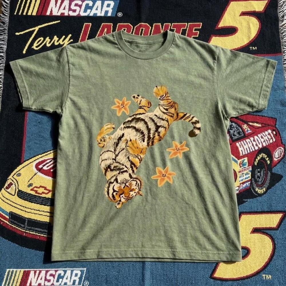 Green Tiger Graphic Tee